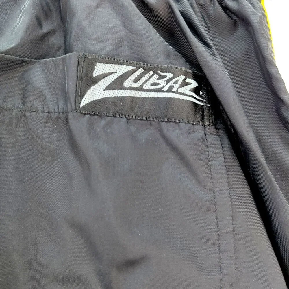 VTG Minnesota Gopher Zubaz Track Sweatpants Men L Black Nylon Spellout Ankle Zip - Picture 8 of 11
